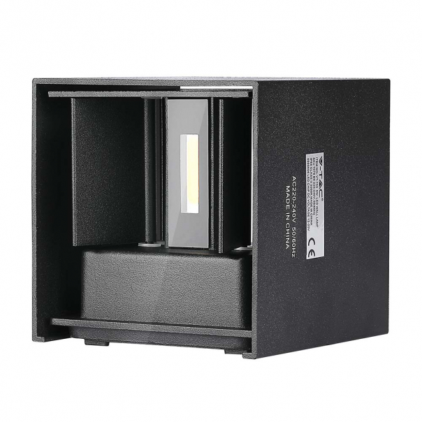5W Kinkiet kwadrat LED / CHIP BRIDGELUX / Barwa:4000K / Czarny - 217087 - V-TAC