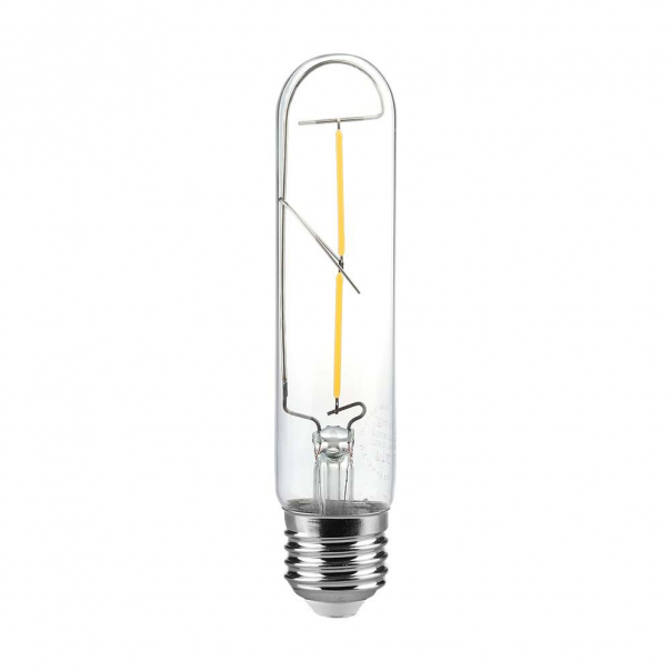 2W T30 Żarówka LED Filament / klosz: Transparentny / Barwa:3000K  / Trzonek:E27 - 217251 - V-TAC