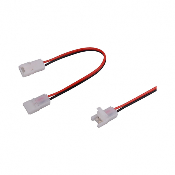 Złączka do taśm LED 8mm / dwustronna z przewodem / IP20 - 2657 - V-TAC