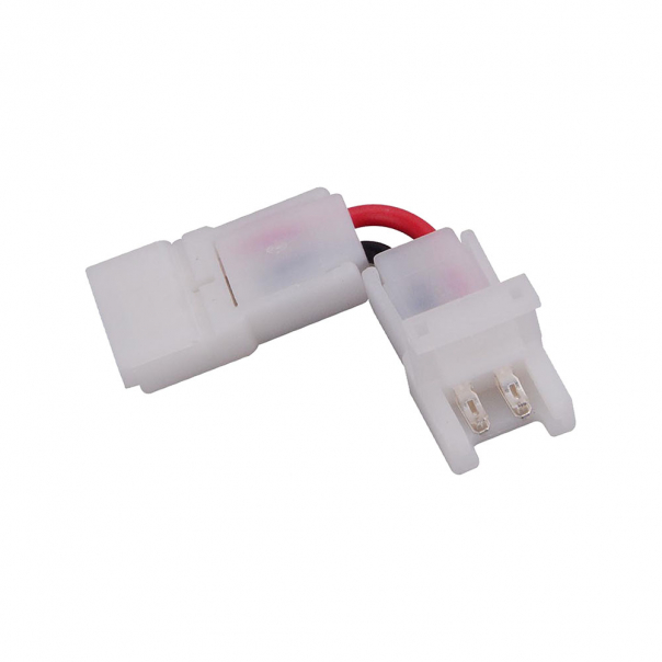 Złączka do taśm LED 8mm / kątowa z krótkim przewodem / IP20 - 2658 - V-TAC