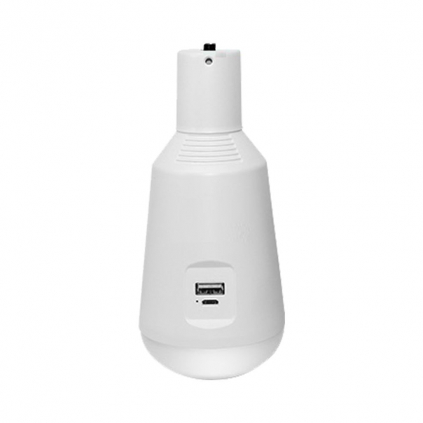  7W Żarówka LED z baterią i panelem solarnym / Chip SAMSUNG / Barwa:3w1 / Trzonek:E27 - 2857 - V-TAC