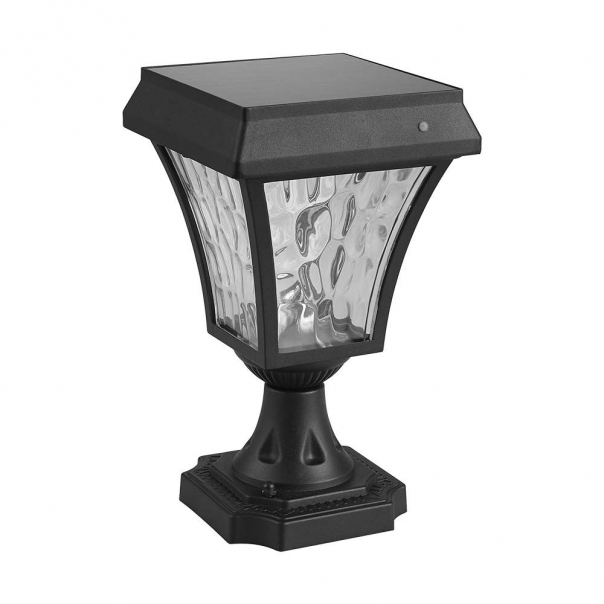Solarna lampa stojąca ogrodowa / Wysokość: 250 mm / Obudowa: Czarna / Barwa:3w1 / IP65 / - 2890 - V-TAC