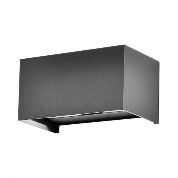 24W Lampa ścienna LED / Barwa:4000K / Obudowa: Szara / Kwadratowa - 2980 - V-TAC