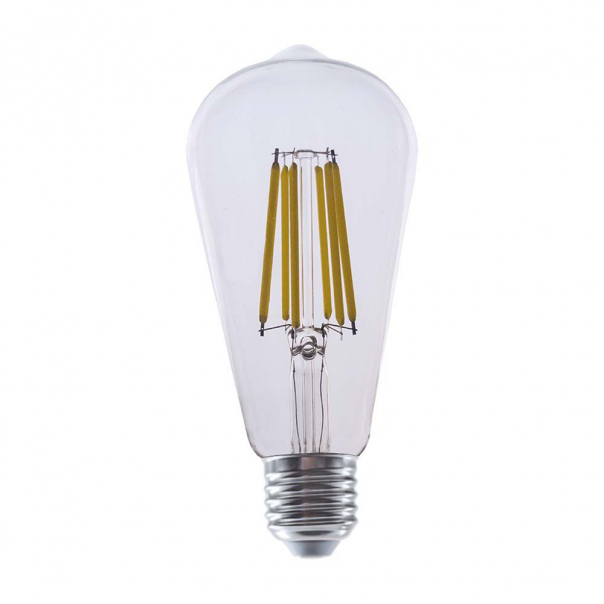 4W ST64 Żarówka LED Filament / Klosz Transparentny / Barwa:4000K / Trzonek:E27 / Skuteczność: 210lm/W - 2997 - V-TAC