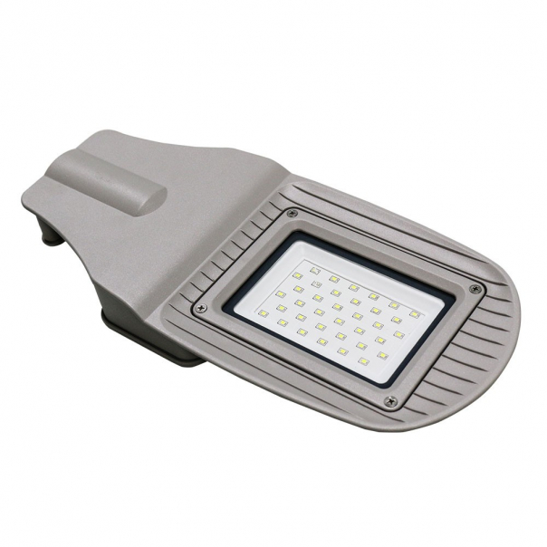 30W Lampa uliczna LED z czujnikiem / Barwa: 6400K / Obudowa: Szara           - 5490 - V-TAC