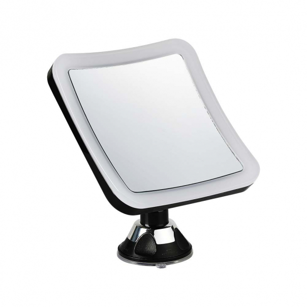 3.2W Lusterko kosmetyczne z przyssawką i podświetleniem LED / Zasilanie: 3xAAA / Barwa:6400k - 6630 - V-TAC