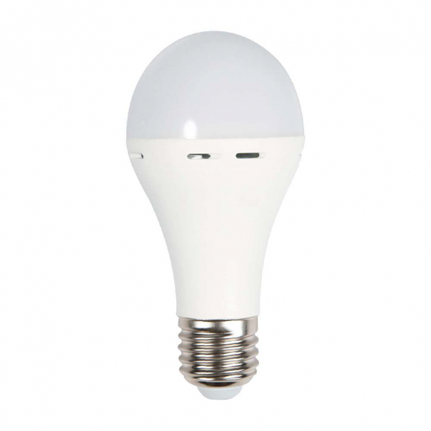 9W A70 Żarówka LED z zasilaniem awaryjnym / Czas pracy na baterii: 3 godziny / Barwa: 4000K / Trzonek: E27     - 7010 - V-TAC