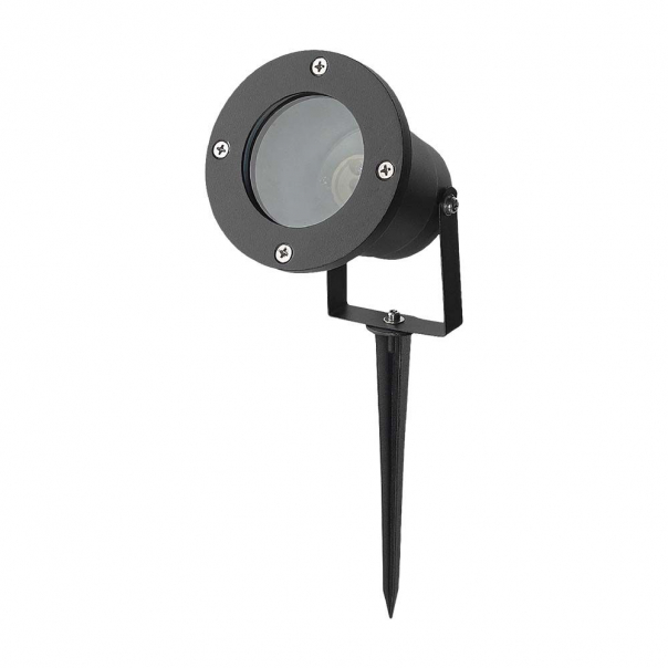 Oprawa ogrodowa SPIKE GU10 / Czarny / IP65 - 7571 - V-TAC