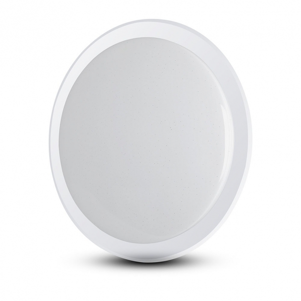 24W Plafon LED WIFI / Klosz: efekt gwiazdki / Barwa: RGB, 3w1 / Kompatybilna z Amazon Alexa i Google Home - 7694 - V-TAC