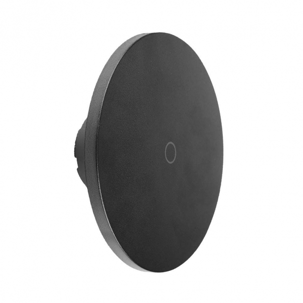 12W Kinkiet LED / Barwa:3w1  / Okrągły / Czarny / Ściemniany - 7853 - V-TAC