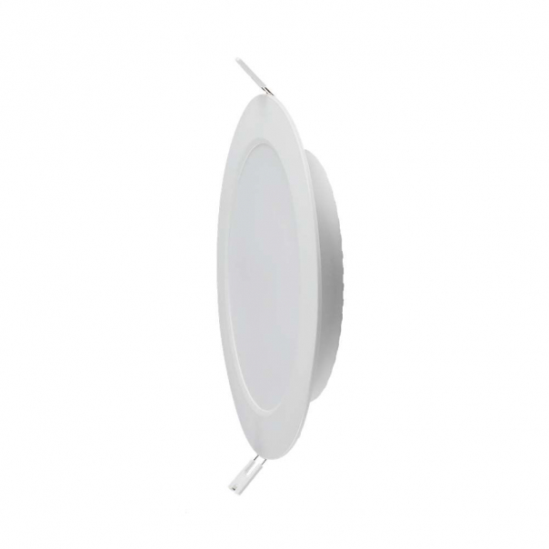 24W Panel LED Podtynkowy / Barwa:3000K / Okrągła / Biały - 7867 - V-TAC