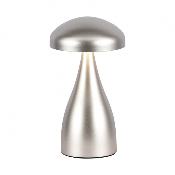 Lampka nocna LED zasilana bateryjnie / Wysokość:22cm / Bateria 1800mAh / Ściemnianie przez dotyk / Barwa:3w1 / Obudowa: Szampańskie złoto - 7897 - V-TAC