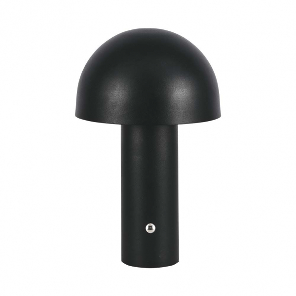 Lampka nocna LED zasilana bateryjnie / Wysokość:25cm / Bateria 1800mAh / Ściemnianie przez dotyk / Barwa:3w1 / Obudowa: Czarna - 7898 - V-TAC