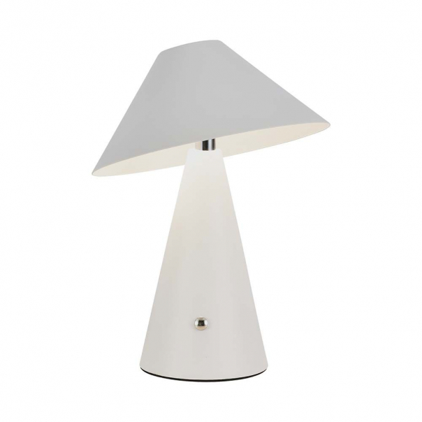 Lampka nocna LED zasilana bateryjnie / Wysokość:24cm / Bateria 1800mAh / Ściemnianie przez dotyk / Barwa:3w1 / Obudowa: Biała - 7948 - V-TAC