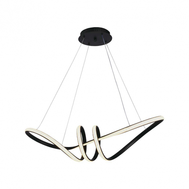 Dekoracyjna Lampa Wisząca LED /  Barwa: 3000K / Obudowa:  Czarna           - 8010 - V-TAC