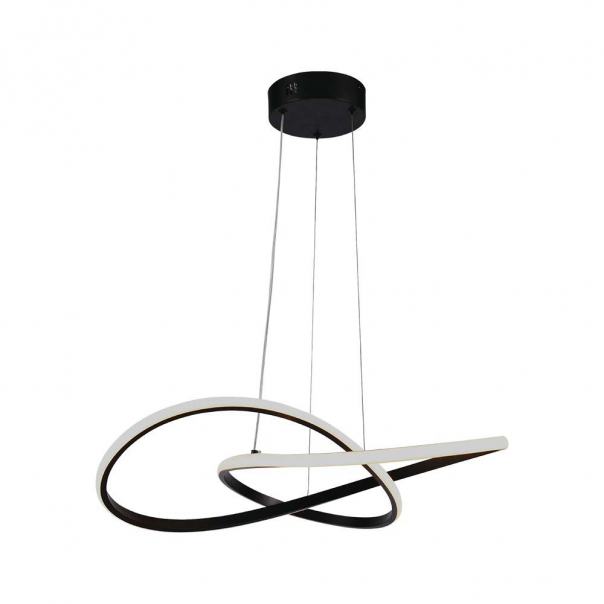 Dekoracyjna Lampa Wisząca LED /  Barwa: 3000K / Obudowa:  Czarna           - 8012 - V-TAC