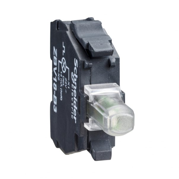 ZESTAW ŚWIETLNY FI 22 POMARAŃCZOWY LED 230-240V STANDARDOWY ZACISKI ŚRUBOWE - ZBVM5 - SCHNEIDER ELECTRIC