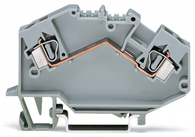 ZŁĄCZKA 2-PRZEWODOWA 4 MM2 SZARA TOPJOB  - 781-601 - WAGO