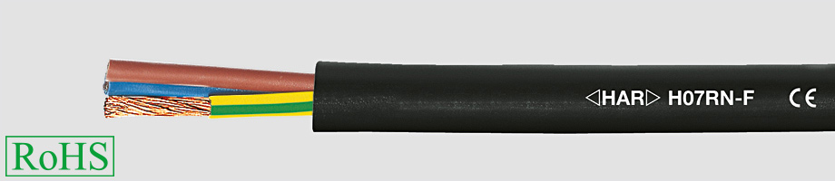 H07RN-F 3x1 QMM przewód gumowy czarny/OnPd - 37027 - KP HELUKABEL