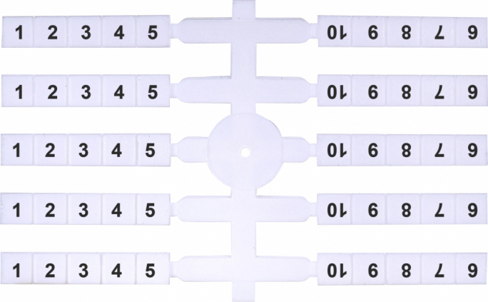 OZNACZNIK ELASTYCZNY (20 X 10 SZT.) EO3 1-10 - 003901752 - ETI