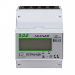 Trójfazowy licznik zużycia energii 100A, MID, dwukierunkowy z funkcją RESET - LE-03-FPV-RST - F&F
