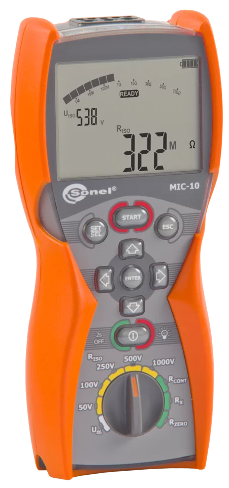 MIERNIK REZYSTANCJI IZOLACJI SONEL MIC-10 30-LECIE SONEL - WMPLMIC1030 - SONEL