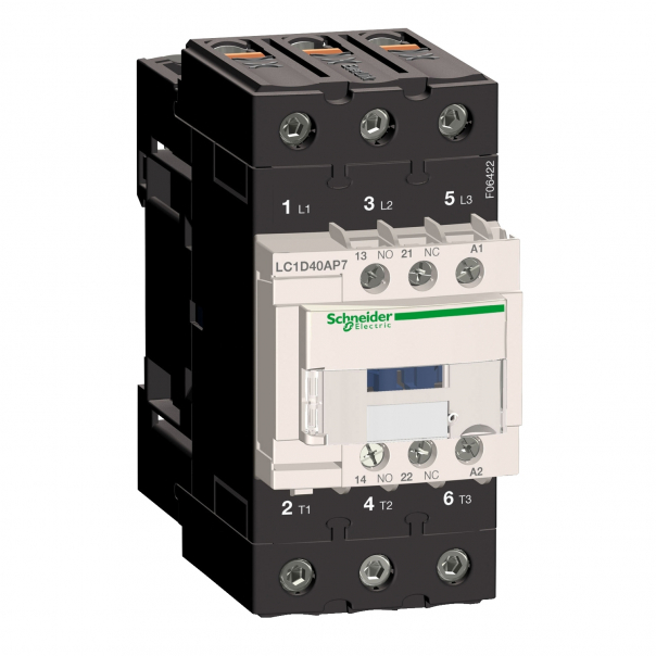 STYCZNIK MOCY 40A 3P 1NO 1NC CEWKA 230VAC ZACISKI SKRZYNKOWE TESYS D  - LC1D40AP7 - SCHNEIDER ELECTRIC