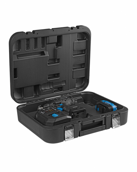 KLUCZ UDAROWY 18V BEZSZCZOTKOWY 600 Nm + AKUMULATOR 4.0 Ah + ŁADOWARKA 4A + BMC - HT2E253-B14IW - HOGERT