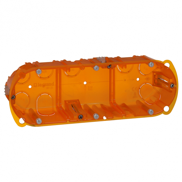 PUSZKA POTRÓJNA DOSTOSWANA DO KAŻDEJ ŚCIANY 50 MM BATIBOX - 080123 - LEGRAND