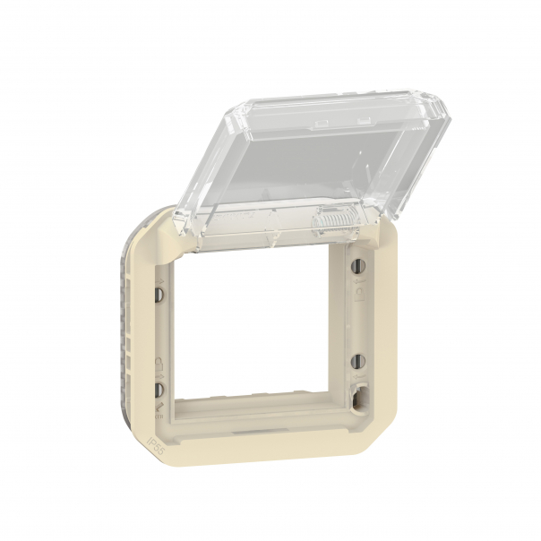 ADAPTER ARTEOR/MOSAIC Z PRZEZRO. KLAPKĄ MECH. 70,5X70,5MM PIASKOWY PLEXO - 069838L - LEGRAND