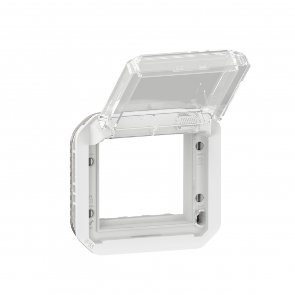 ADAPTER ARTEOR/MOSAIC Z PRZEZRO. KLAPKĄ MECH. 70,5X70,5MM BIAŁY PLEXO - 069695L - LEGRAND