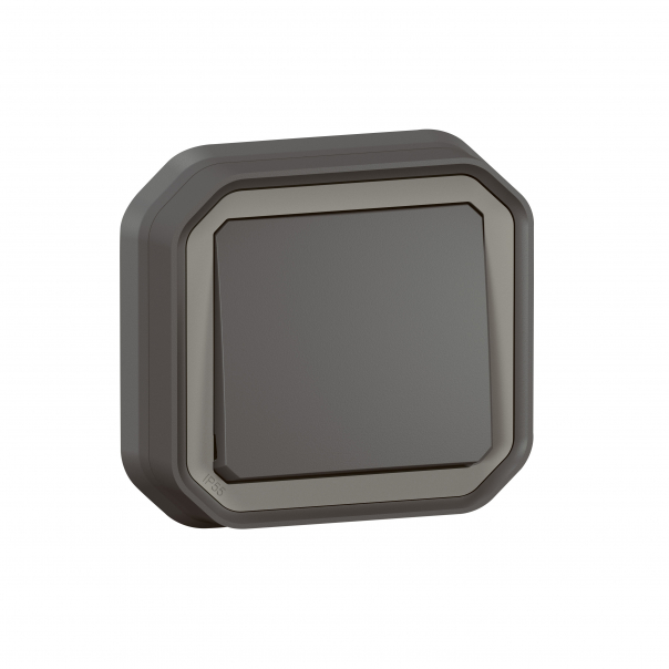 ŁĄCZNIK SCHODOWY KOMPLET PODTYNKOWY 10AX - 250 V~ ANTRACYT PLEXO - 069881L - LEGRAND