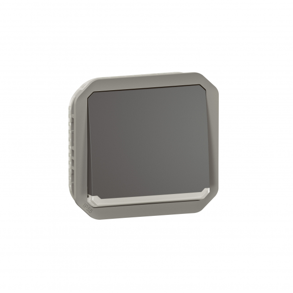 PRZYCISK PRZEŁĄCZNY NO/NC Z PODŚWIETL. MECHANIZM 10A- 250V~ ANTRACYT PLEXO - 069816L - LEGRAND