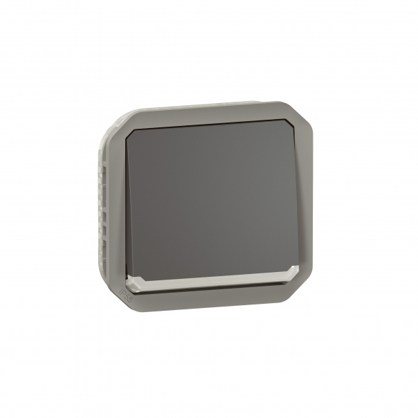 ŁĄCZNIK SCHODOWY ZE WSKAŹNIKIEM MECHANIZM 10AX - 250 V~ ANTRACYT PLEXO - 069802L - LEGRAND