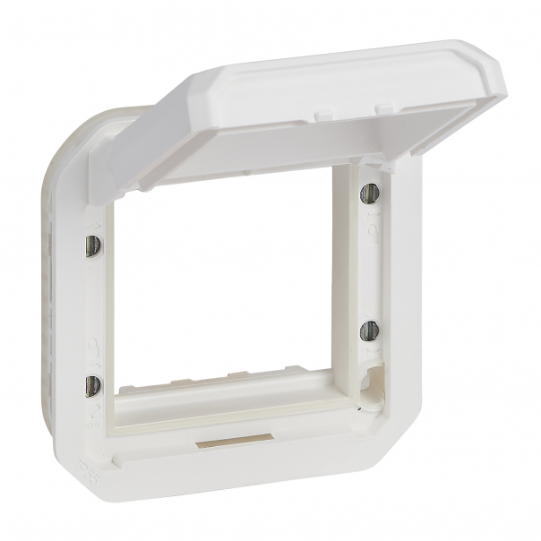 ADAPTER ARTEOR/MOSAIC Z PRZYCIEMNIONĄ KLAPKĄ MECHANIZM BIAŁY PLEXO - 069684L - LEGRAND