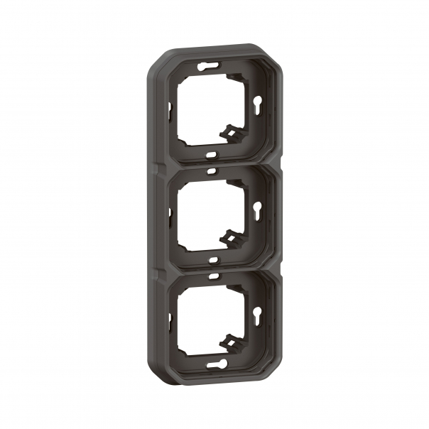 UCHWYT PODTYNKOWY POTRÓJNY ANTRACYT PLEXO - 069608L - LEGRAND