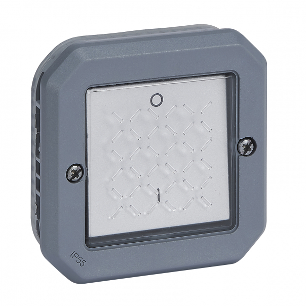 ŁĄCZNIK DWUBIEGUNOWY MECHANIZM 16 AX - 250 V~ SZARY PLEXO - 069527L - LEGRAND