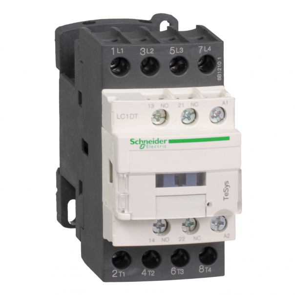 STYCZNIK MOCY AC1 40A 4P 1NO 1NC CEWKA 24VDC ZACISKI SKRZYNKOWE TESYS D - LC1DT40BD - SCHNEIDER ELECTRIC