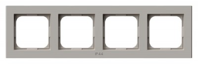 Ramka poczwórna do łączników IP-44  Tworzywo poliwęglan KASZMIR SONATA - RH-4R/82 - OSPEL