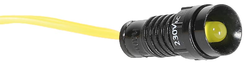 LAMPKA SYGNALIZACYJNA LED D=5MM ŻÓŁTA 230V AC LS LED 5 Y 230AC - 004770806 - ETI
