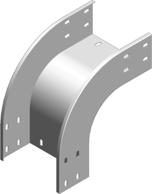 Łuk zewnętrzny 90° LZZC400H100 2,00 mm - 311540 - BAKS