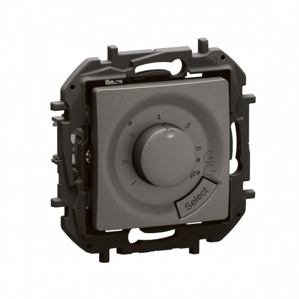 NOWE NILOE - TERMOSTAT DO OGRZEWANIA PODŁOGOWEGO STALOWY - NP671MG - LEGRAND