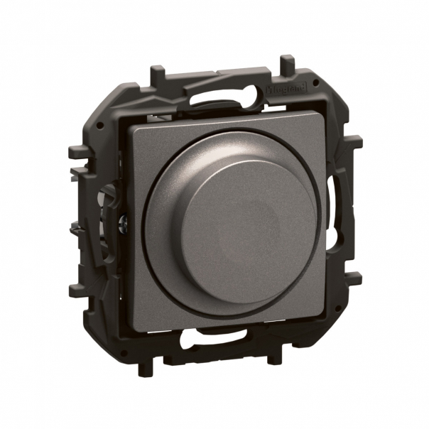 NOWE NILOE - ŚCIEMNIACZ OBROTOWY BEZ N 300 W STALOWY - NP2411MG - LEGRAND