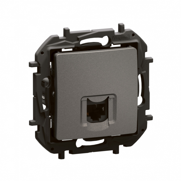 NOWE NILOE - GNIAZDO RJ45 KAT. 6A UTP STALOWE - NP4306MG - LEGRAND