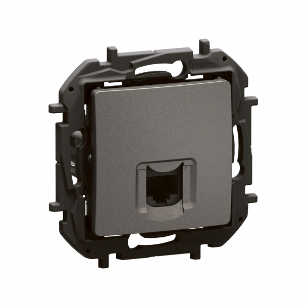 NOWE NILOE - GNIAZDO RJ45 KAT. 5E UTP STALOWE - NP4301MG - LEGRAND