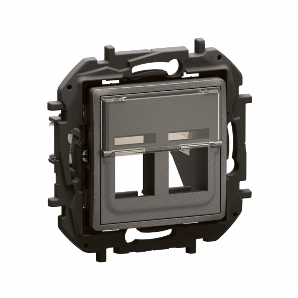 NOWE NILOE - ADAPTER DO ZŁĄCZY PODWÓJNYCH KEYSTONE STALOWY - NP171MG - LEGRAND