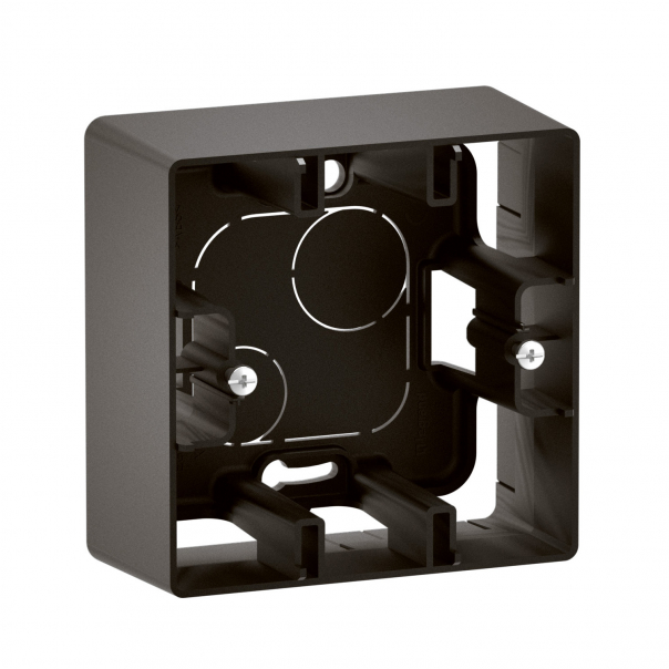 NOWE NILOE - PUSZKA NATYNKOWA POJEDYNCZA CZARNA - NP161BK - LEGRAND