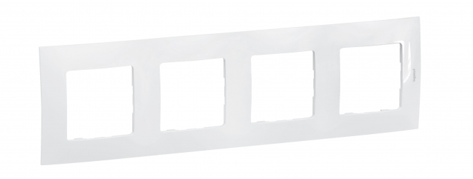 NOWE NILOE - RAMKA CZTEROKROTNA BIAŁA (WHITE) - NP114WH - LEGRAND