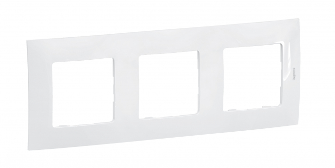 NOWE NILOE - RAMKA POTRÓJNA BIAŁA (WHITE) - NP113WH - LEGRAND