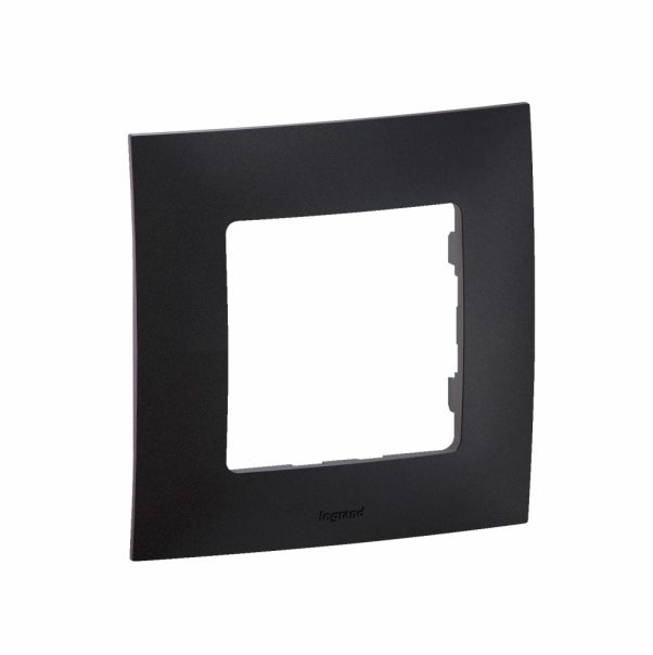 NOWE NILOE - RAMKA POJEDYNCZA CZARNA (BLACK) - NP111BK - LEGRAND